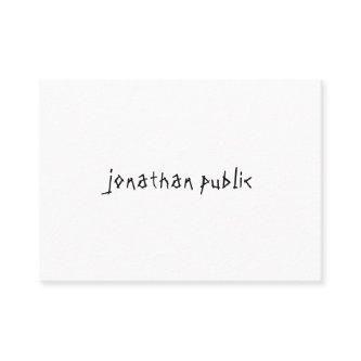 Modern Hand Script Text Professional Minimalist