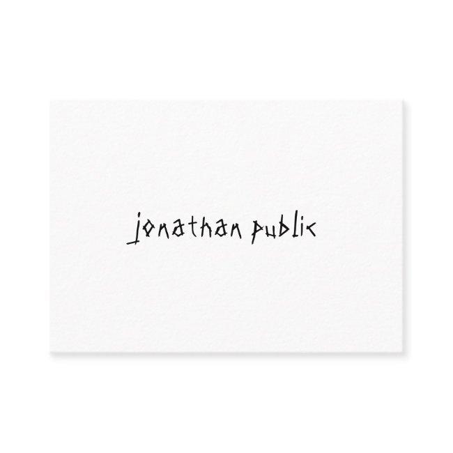 Modern Hand Script Text Professional Minimalist