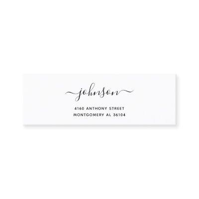 Modern Handwritten Name & Return Address 08b. Mini