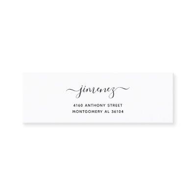Modern Handwritten Name & Return Address 08c. Mini