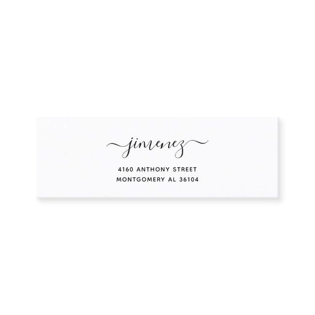 Modern Handwritten Name & Return Address 08c. Mini