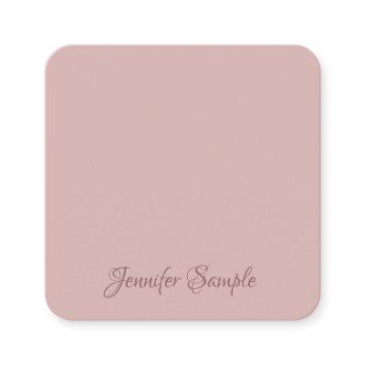 Modern Handwritten Script Elite Luxurious Rounded Square