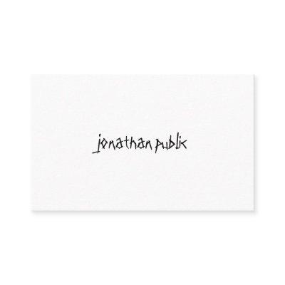 Modern Handwritten Script Text Professional Simple