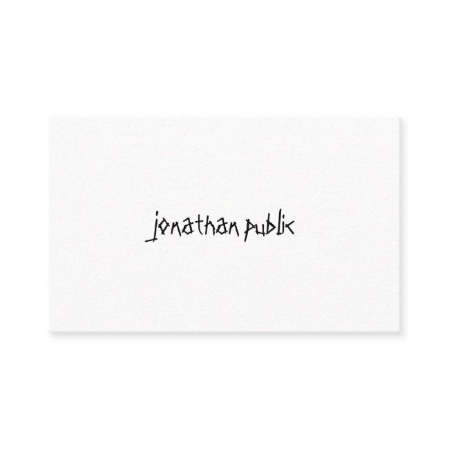 Modern Handwritten Script Text Professional Simple