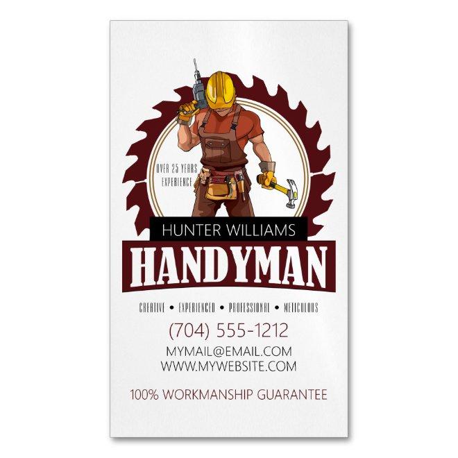 Modern Handyman Maintenance Contractor Tools  Magnet