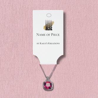 Modern Hanging Bracelet Holder with Logo QR Code