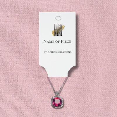 Modern Hanging Bracelet Holder with Logo QR Code