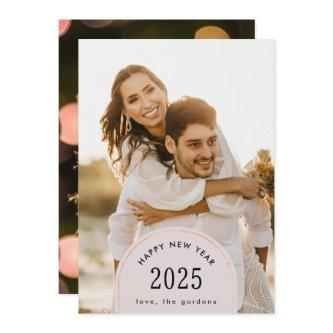 Modern Happy New Year Corporate Arch Sparkler Holiday Card