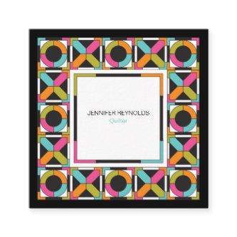 Modern Hexagon Quilt Pattern Square