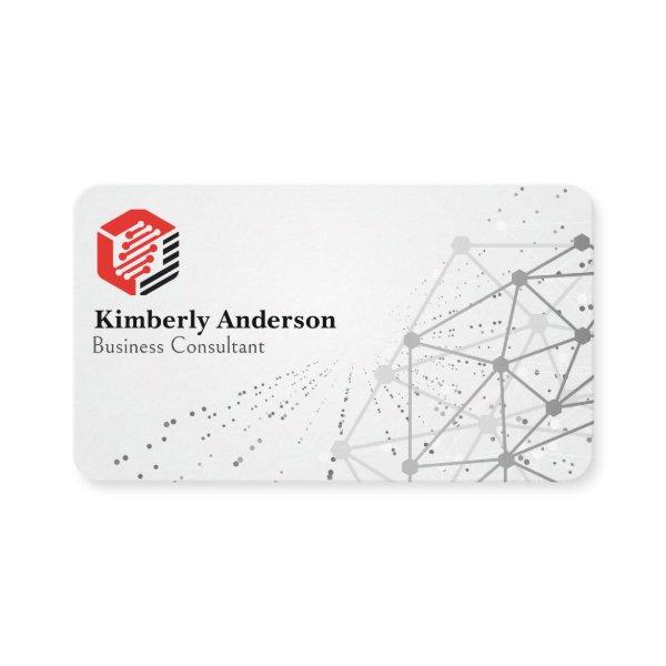 Modern Hexagonal Tech Logo | Networking Background