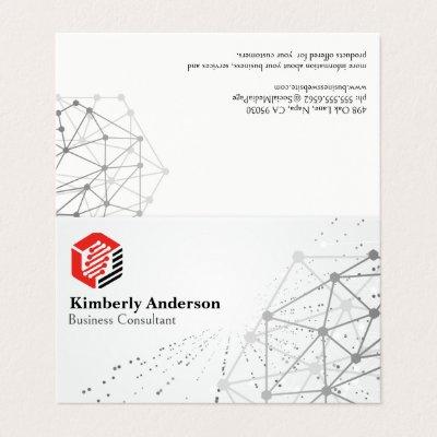 Modern Hexagonal Tech Logo | Networking Background