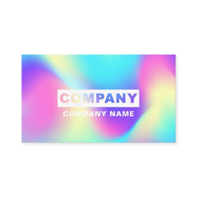 Modern Holographic Abstract Sky Pastel Rainbow