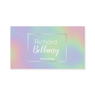 Modern Holographic Rainbow Effect Metal Frame