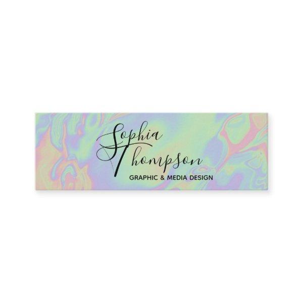 Modern Holographic Rainbow Pastel