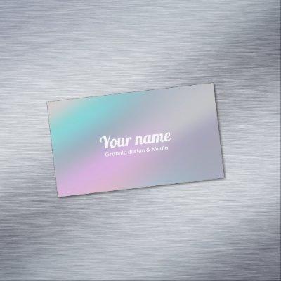Modern Holographic Style Rainbow Customize  Magnet