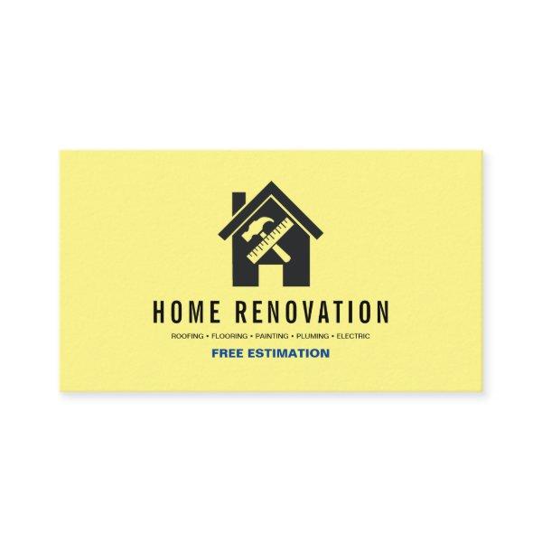 Modern Home Renovation Repair Handyman Yellow