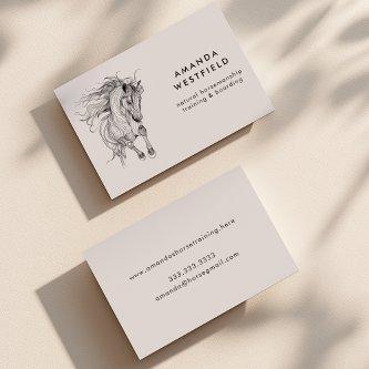 Modern Horse Sketch Equestrian Minimal Equine