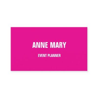 Modern Hot Pink Girly Bright Colorful Cool Trendy