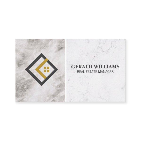 Modern House Realtor Logo Appointment Card