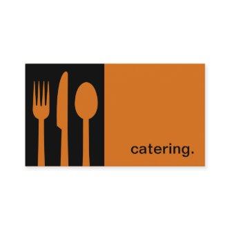 Modern Icon Silhouette - catering  | black/orange