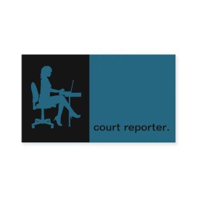 Modern Icon Silhouette court reporter | blue