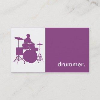 Modern Icon Silhouette Drummer - purple