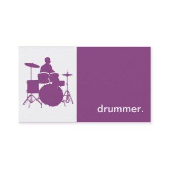 Modern Icon Silhouette Drummer - purple