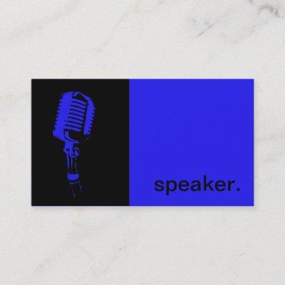 Modern Icon Silhouette Speaker  | blue black