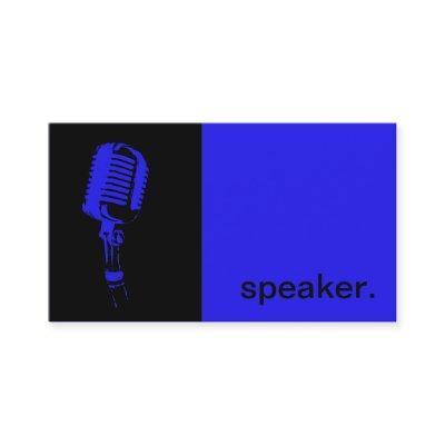 Modern Icon Silhouette Speaker  | blue black