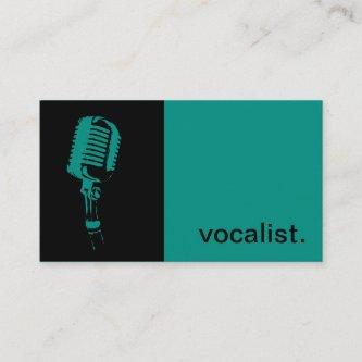 Modern Icon Silhouette - vocalist  | black/grey