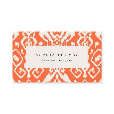 Modern ikat orange professional