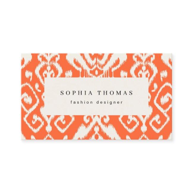 Modern ikat orange professional