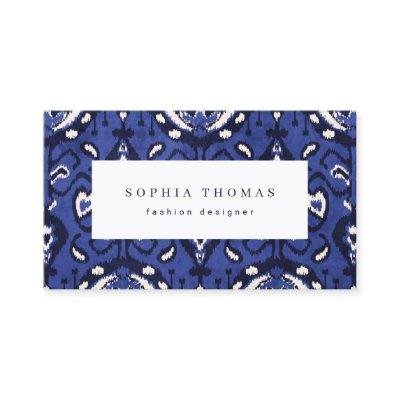 Modern ikat pattern blue professional