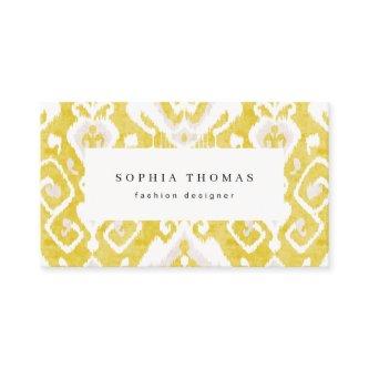 Modern ikat pattern yellow professional
