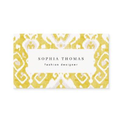 Modern ikat pattern yellow professional