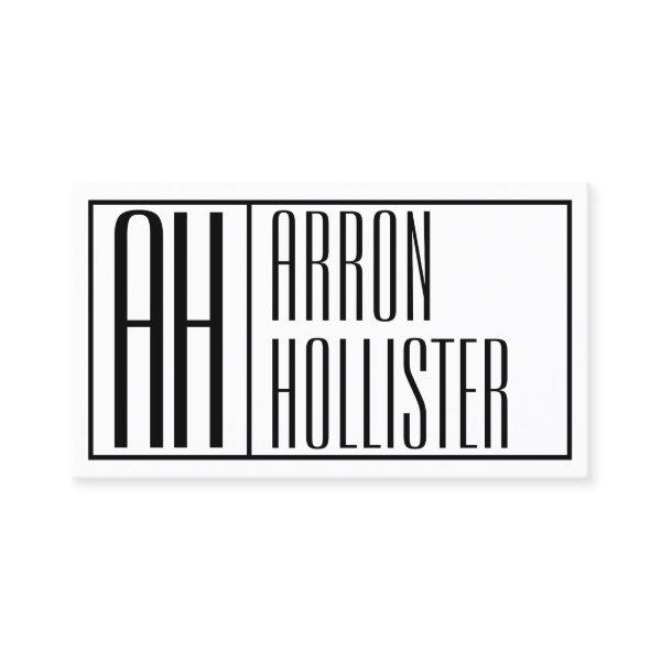 Modern Initials & Name Logo
