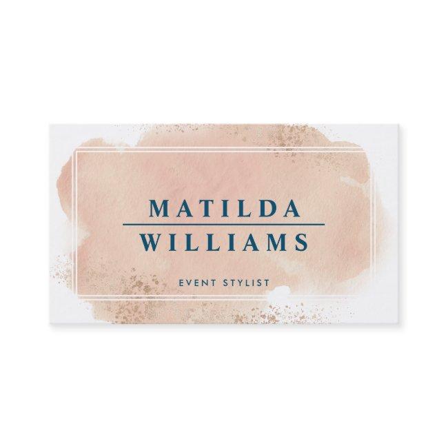 MODERN INK stylish painted blush pink watercolor