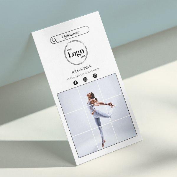 Modern Instagram Photo White