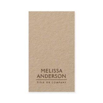 Modern Kraft paper minimalist professional