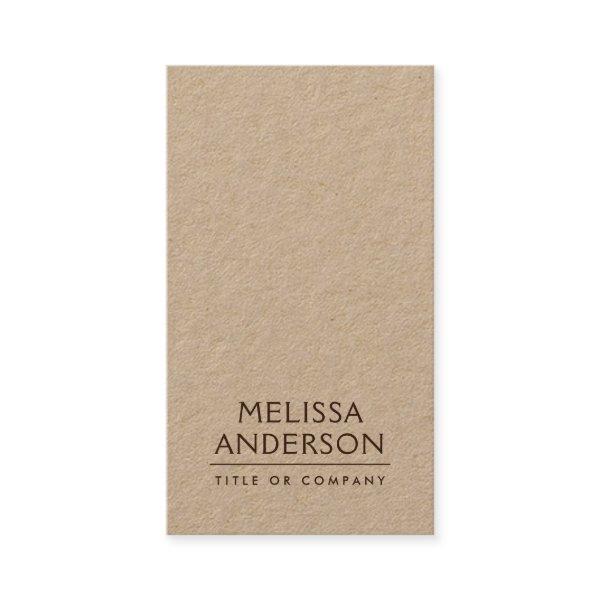 Modern Kraft paper minimalist professional