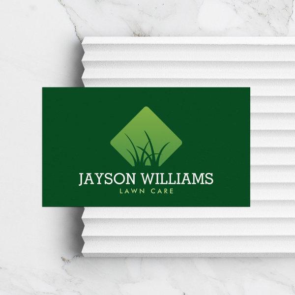 Modern Lawn Care/Landscaping Grass Logo Green