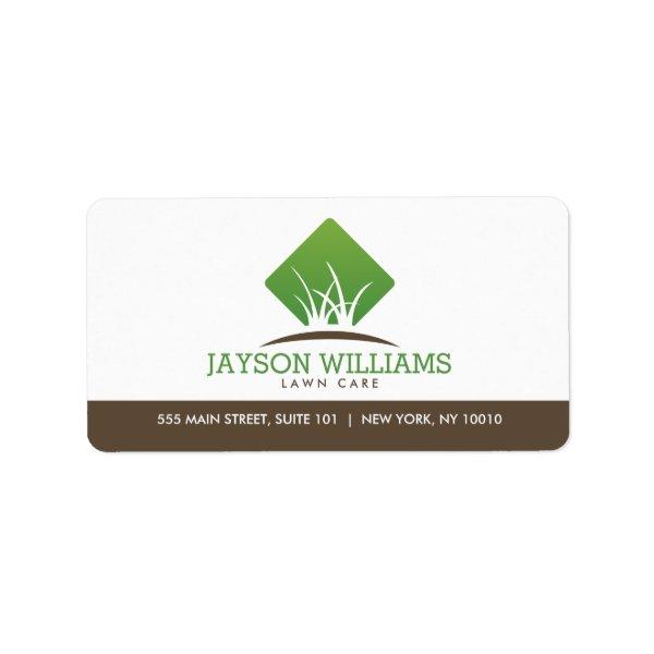 Modern Lawn Care/Landscaping Grass Logo White Label