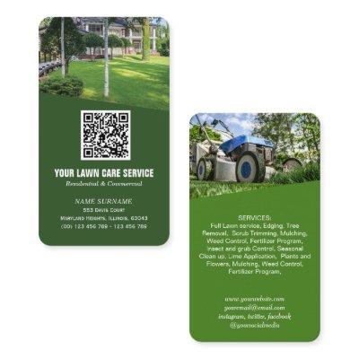 Modern Lawn care photo QR code