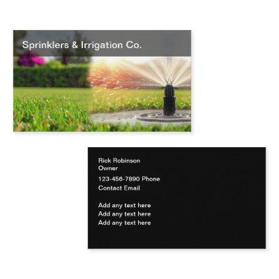 Modern Lawn Irrigation And Sprinklers