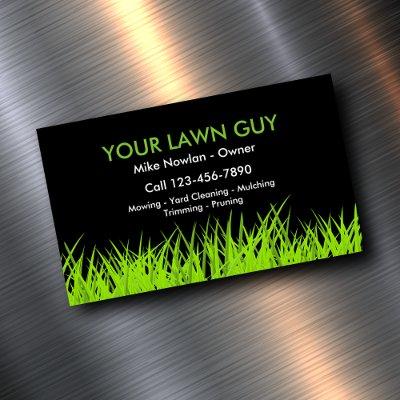 Modern Lawn Service Simple  Magnet