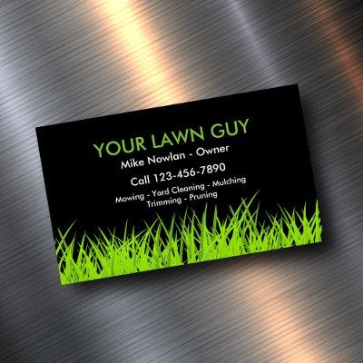 Modern Lawn Service Simple  Magnet