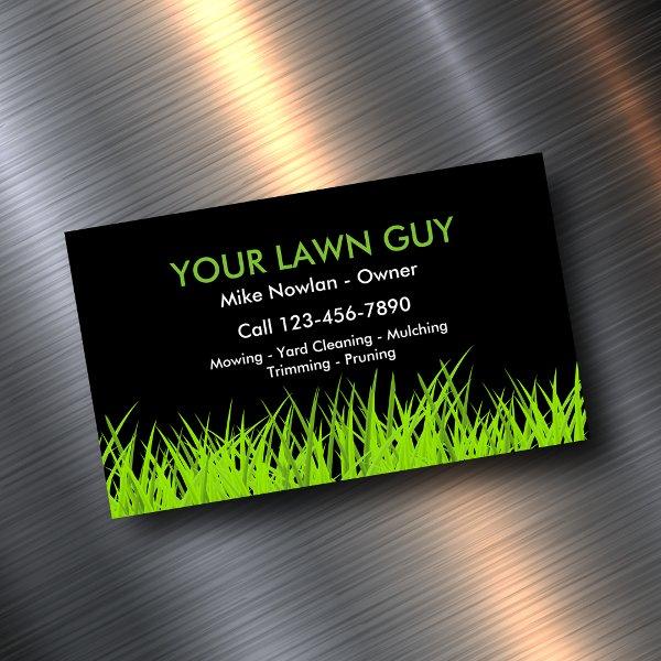 Modern Lawn Service Simple  Magnet