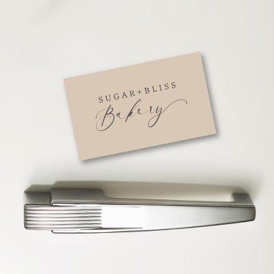 Modern Light Brown Handwritten Script Bakery  Magnet