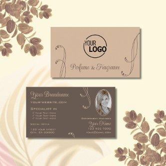 Modern Light Dark Brown Ornate with Logo and Photo