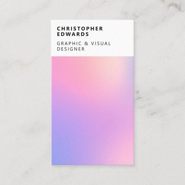 Modern light holographic gradient white abstract
